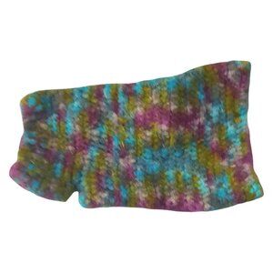 Handmade/Homemade Crocheted Dog Sweater Blue Purple Green Size XS